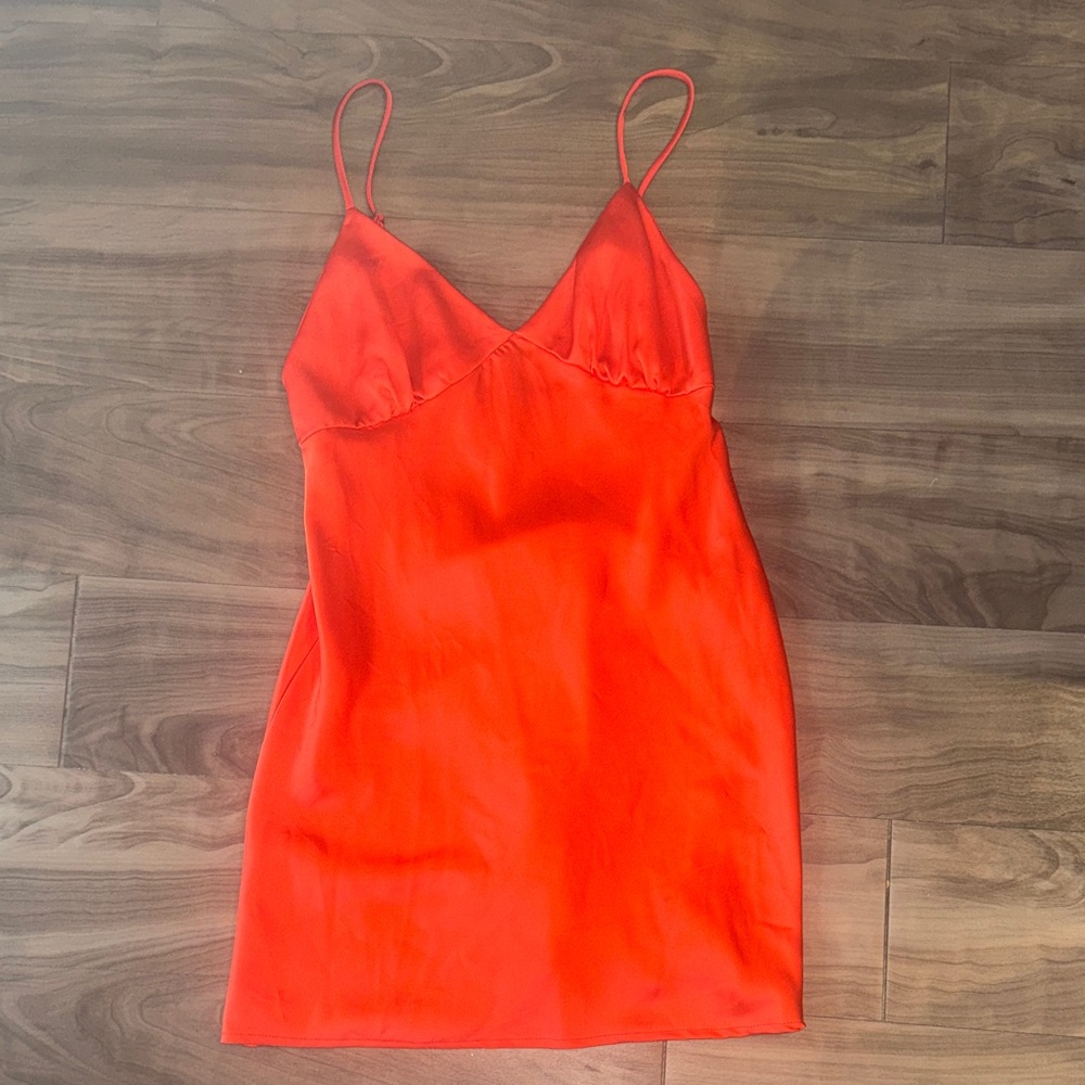 RESA red/ orange slip dress